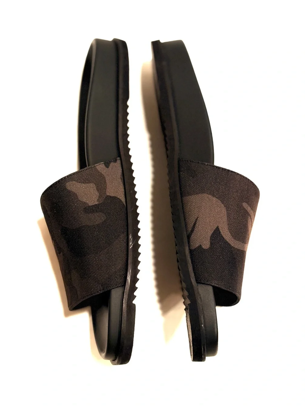 DUKE & DEXTER Camouflage Slide Sandals 11 Handmade in England NEW